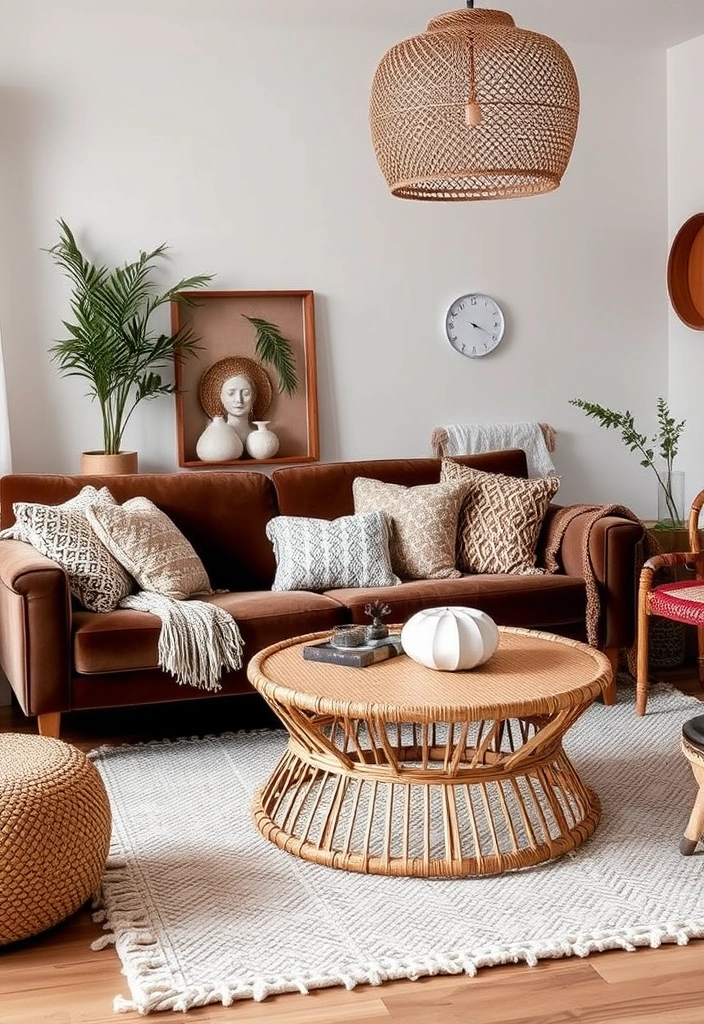 23 Inspiring Boho Living Room Ideas That Will Transform Your Space! - 13. Incorporating Textures