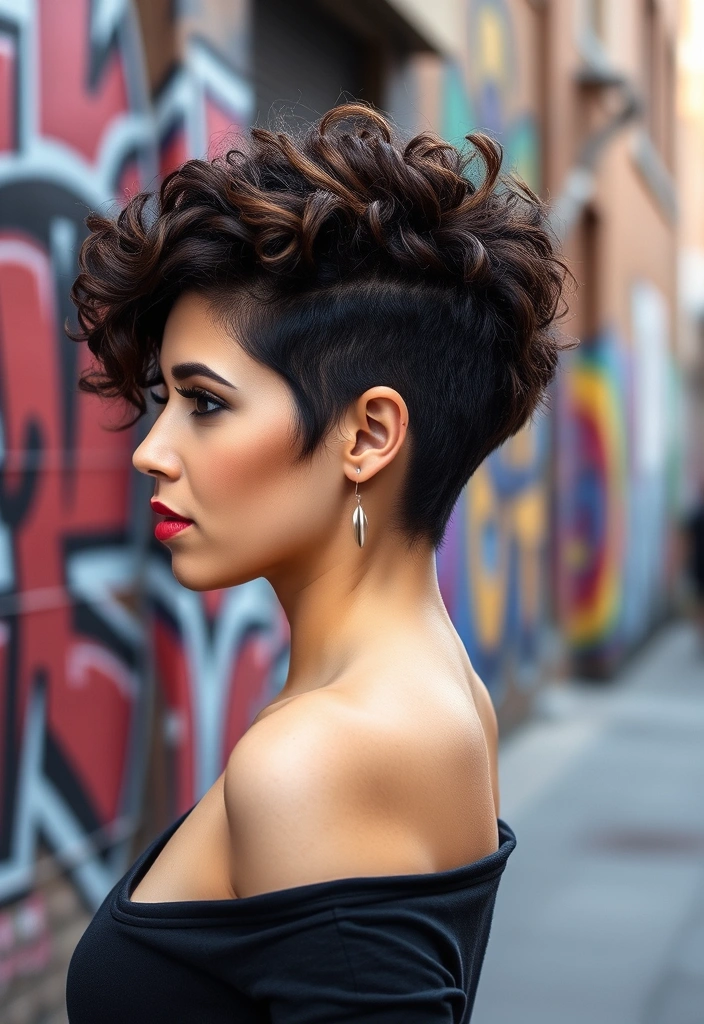 15 Magical Curly Pixie Cut Ideas That Will Transform Your Look Instantly! - 2. The Asymmetrical Pixie