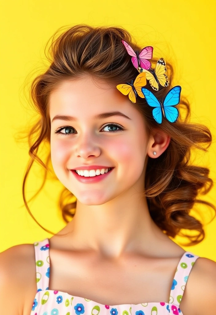 15 Retro 90s Blowout Hairstyles That Will Make You Nostalgic! - 11. The 90s Butterfly Clips Blowout