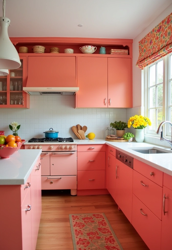 26 Best Modern Farmhouse Paint Colors That Will Transform Your Space! - 24. Warm Coral: Bright and Cheerful