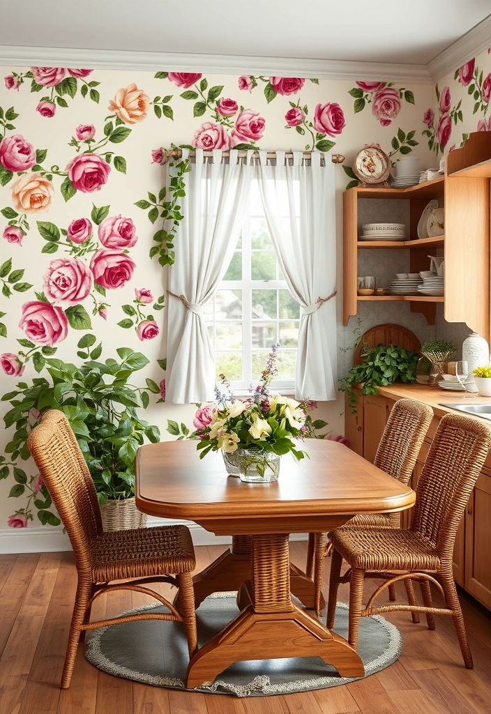 21 Cottagecore Room Wallpaper Ideas That'll Transform Your Space into a Fairytale! - 7. Cottage Garden