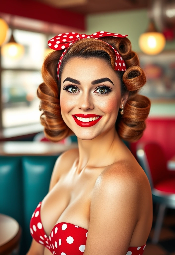 25 Timeless Vintage Hairstyles That Will Transform You into a Retro Queen! - 3. Pin-Up Victory Rolls