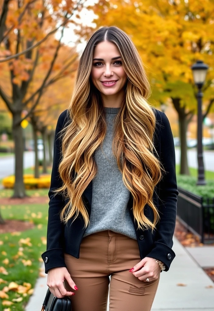 23 Stunning Fall Hair Color Ideas That Will Turn Heads This Autumn! - 7. Soft Caramel Balayage