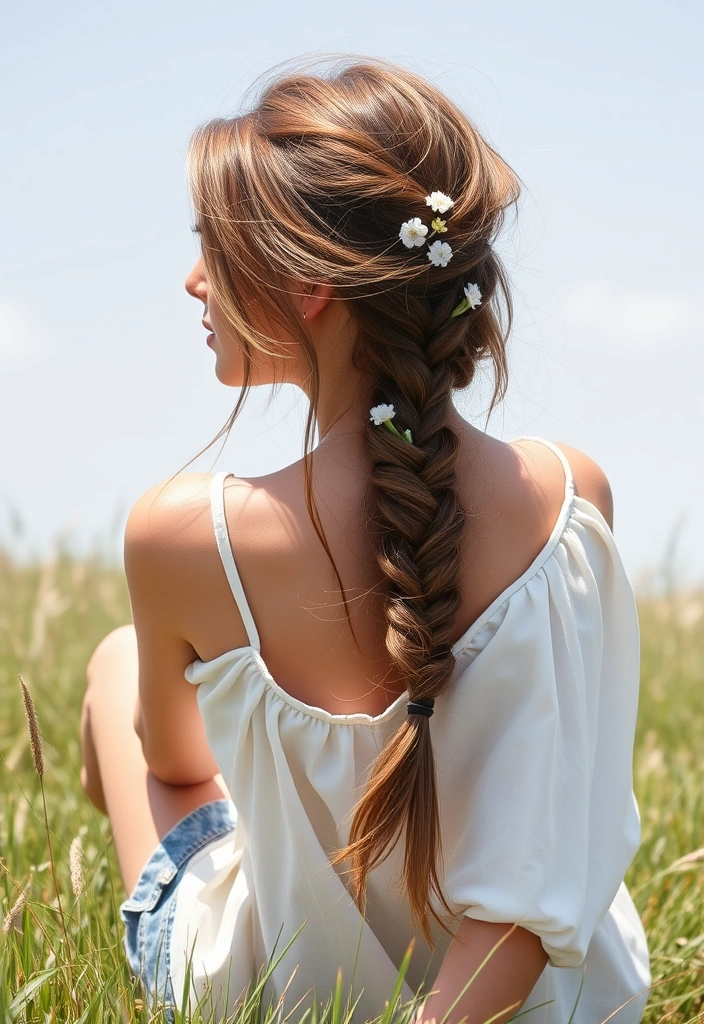 20 Classic Gypsy Shag Hairstyles You Need to Try (Number 7 Will Blow Your Mind!) - 13. Messy Side Braid