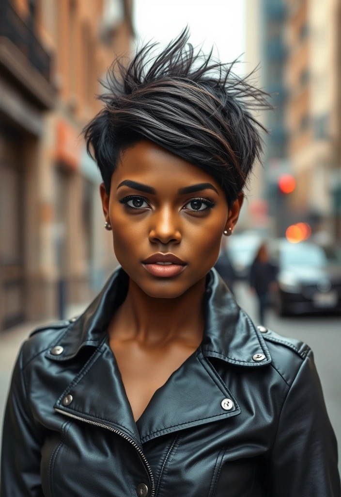 15 Chic Pixie Cuts for Black Women That Will Turn Heads! - 3. Asymmetrical Pixie Cut