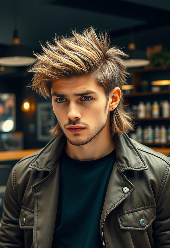 20 Modern Mullet Hairstyles for Men That Will Make You Look Instantly Cooler! - 18. The Classic Mullet with a Twist