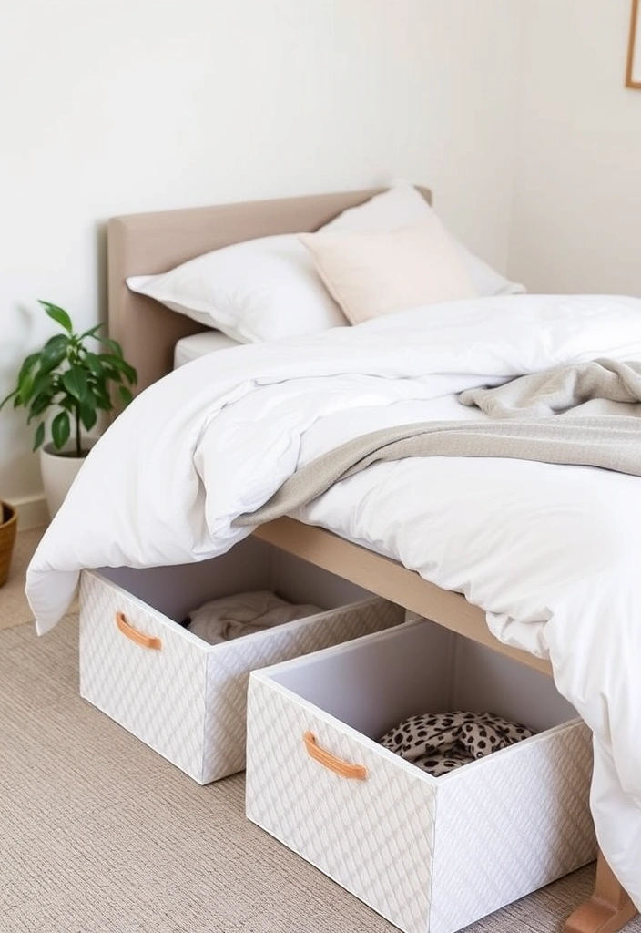 28 Genius Small Apartment Ideas to Maximize Space and Style - 7. Use Under-Bed Storage