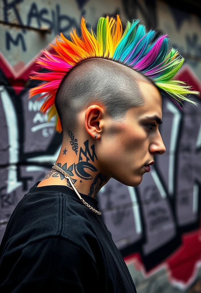 20 Iconic Rocker Hairstyles That Will Make You the Star of the Show! - 2. The Edgy Mohawk