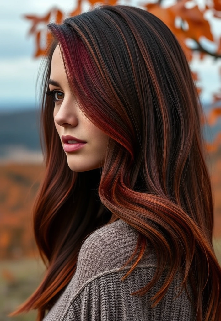 15 Stunning Chestnut Hair Color Ideas That Will Ignite Your Style! - 15. Chestnut with a Twist of Burgundy