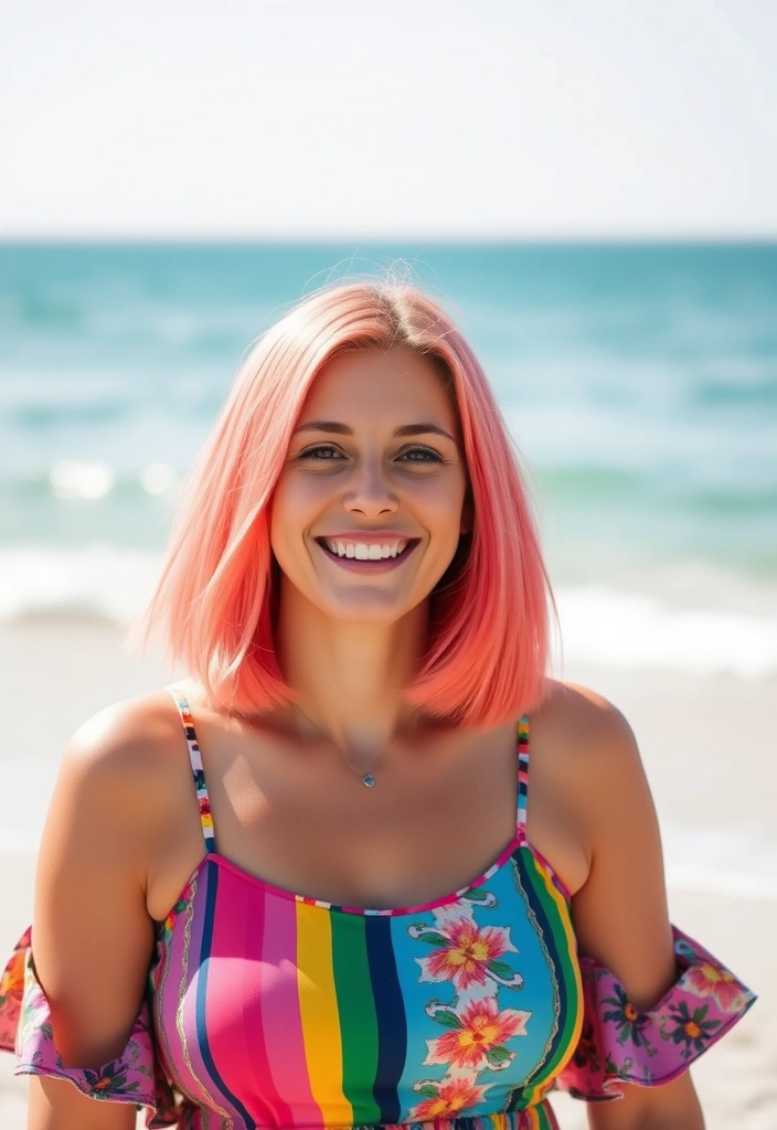 25 Bold Hair Dye Ideas That Will Transform Your Look Instantly! - 19. Bright Coral