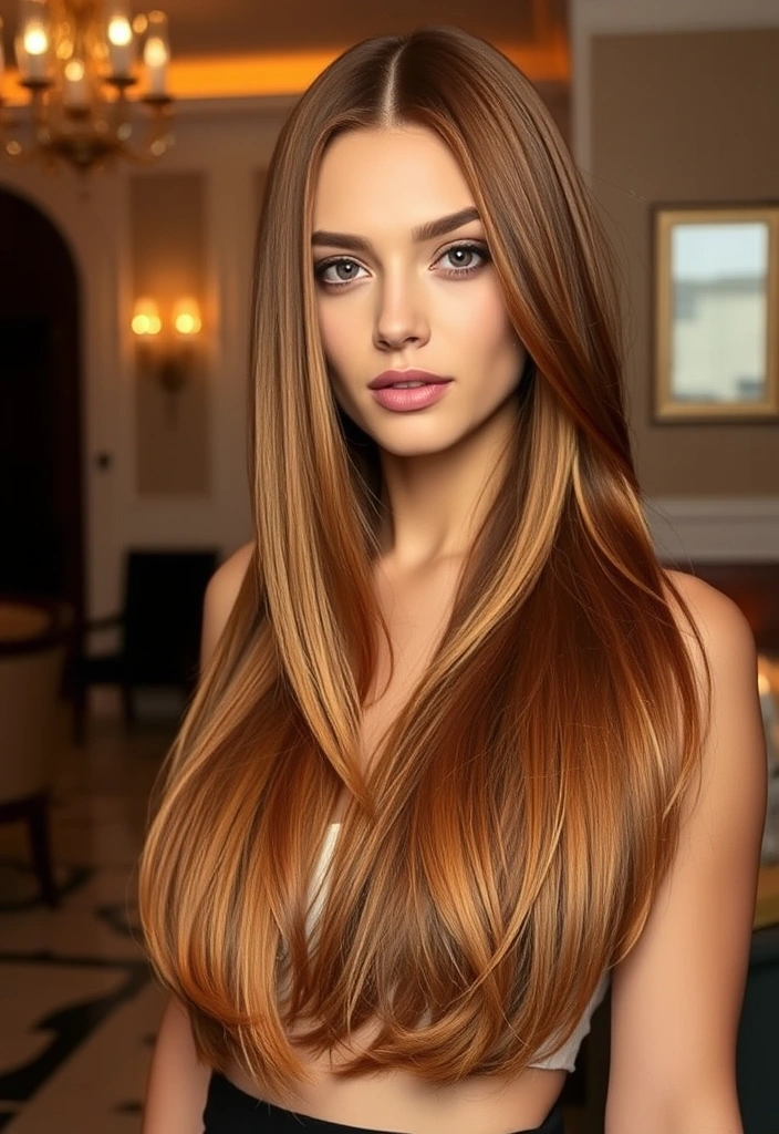 15 Fancy Dip-Dye Hair Color Ideas That Will Transform Your Look! - 8. Copper and Gold Shimmer