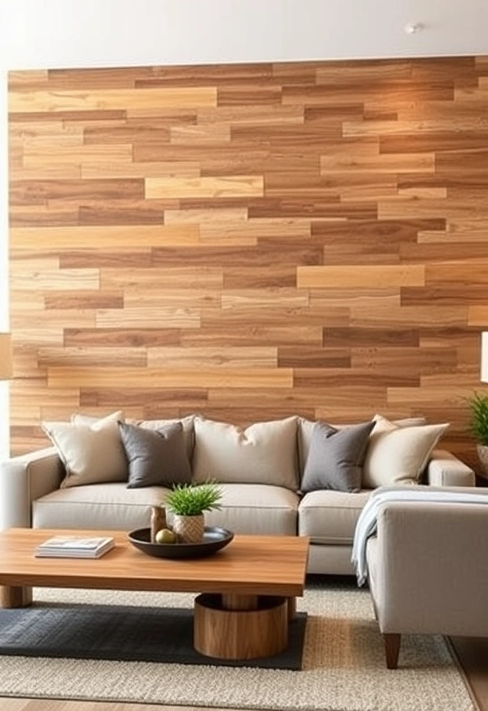 23 Organic Modern Living Room Ideas That'll Make You Rethink Your Space! - 14. Textured Walls