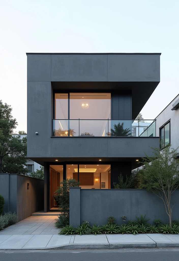 28 Best Paint Colors for a Modern House Exterior That Will Turn Heads! - 20. Urban Concrete Gray