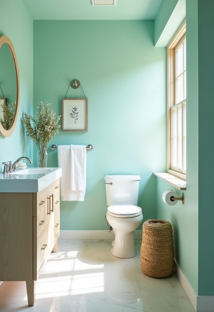 22 Best Paint Colors for Interior Walls That Will Transform Your Space! - 14. Refreshing Aqua: Coastal Vibes