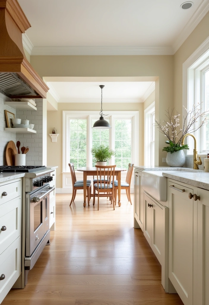 20 Kitchen Paint Ideas That Will Transform Your Honey Oak Cabinets into a Dream Space! - 11. Classic Cream