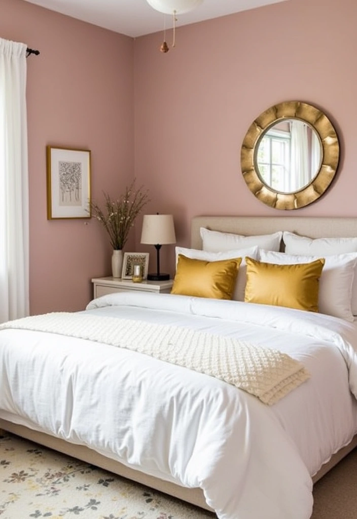 25 Earth Tone Paint Colors for Your Bedroom That Will Transform Your Space Instantly! - 4. Dusty Rose: A Touch of Elegance