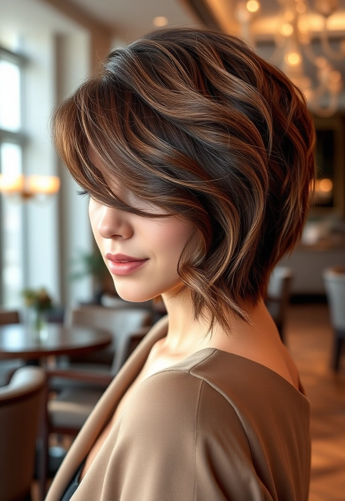 24 Edgy Short Haircuts That Will Make You Want to Chop It All Off! - 15. Soft Side-Parted Cut