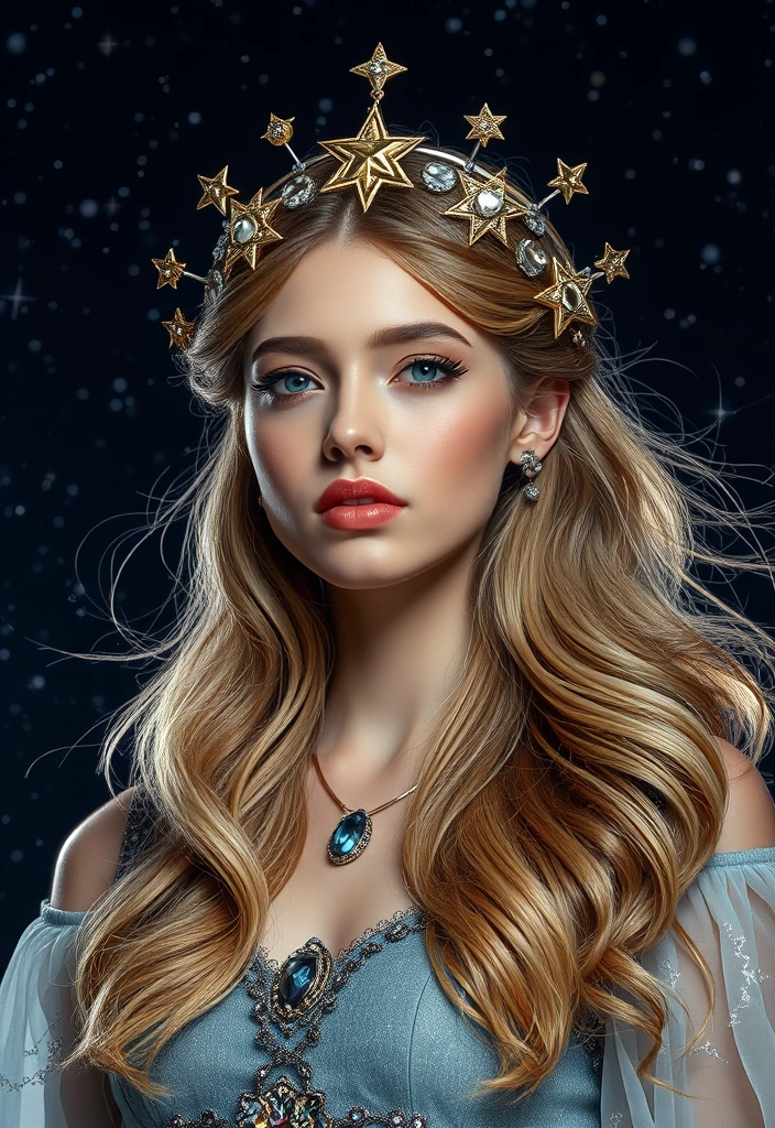 15 Spooktacular Halloween Hair Ideas That'll Haunt Your Friends! - 9. Celestial Crown