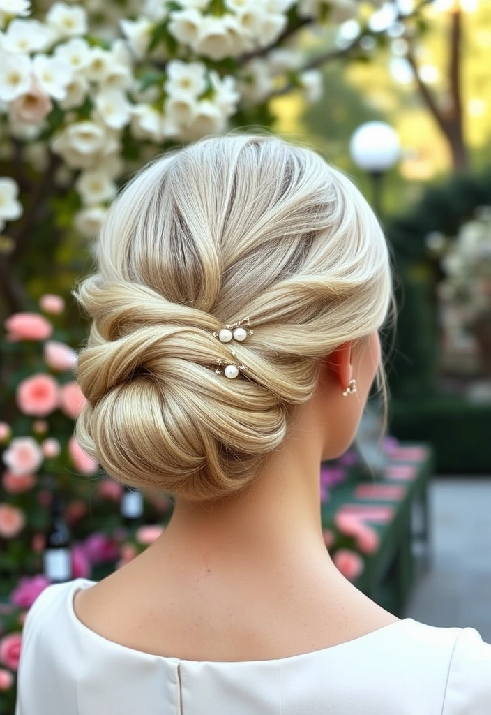 23 Chic Old Money Blonde Hairstyles That'll Make You Feel Like Royalty! - 2. Classic Chignon