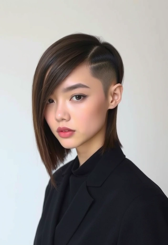 30 Stylish Hime Haircut Ideas That Will Make You Stand Out! - 14. Hime Haircut with a Middle Part