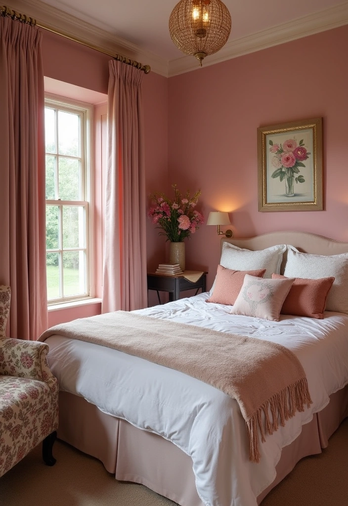 28 Best Paint Colors for Small Bedrooms That'll Make Your Space Feel Bigger! - 13. Dusty Rose