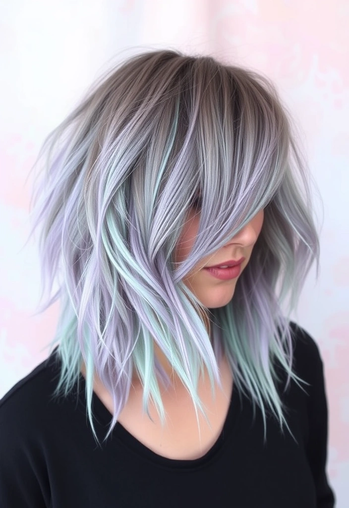 15 Fancy Dip-Dye Hair Color Ideas That Will Transform Your Look! - 7. Mint and Lilac Fusion