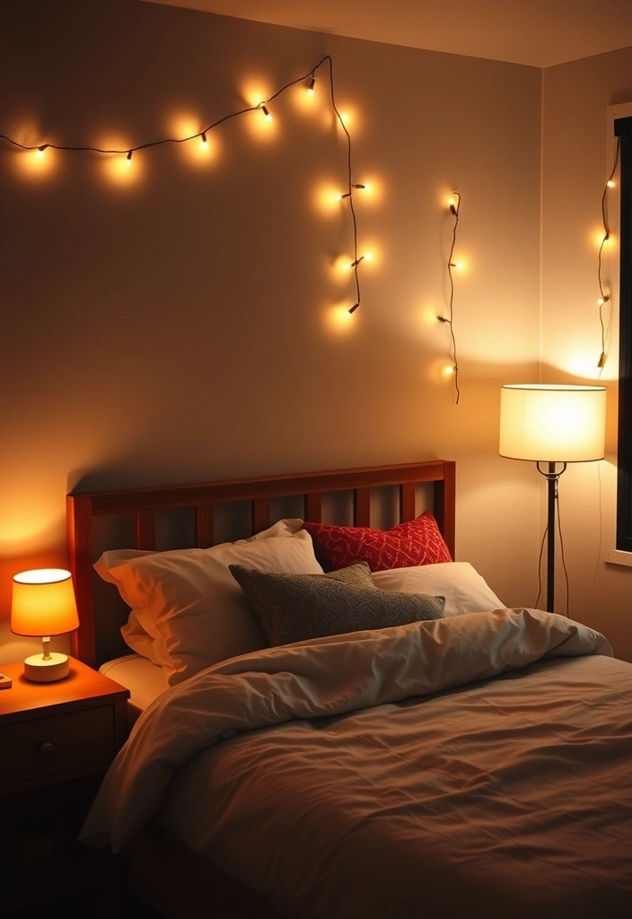 21 Cozy & Inspiring Guest Bedroom Ideas You’ll Want to Steal Right Now! - 17. Layered Lighting