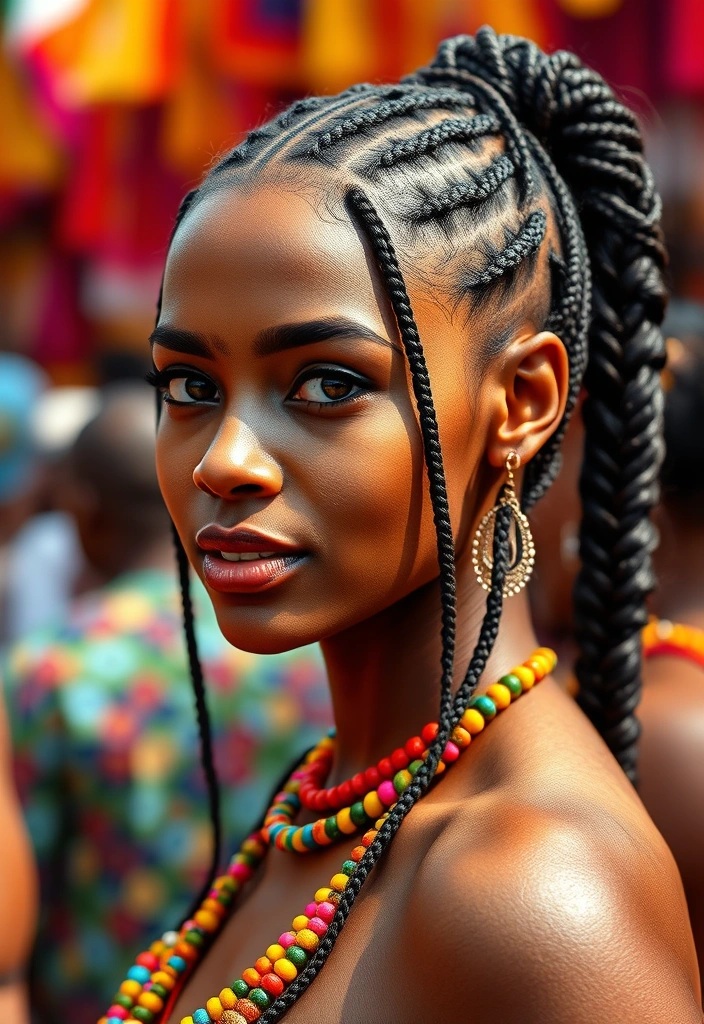 15 Majestic Options for Goddess Cornrows Hairs That Will Leave You Breathless! - 9. Goddess Cornrows with a Fishtail Braid