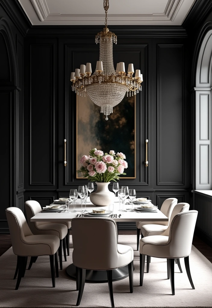 21 Best Paint Colors for Dining Room That Will Make You Want to Host Every Weekend! - 17. Classic Black