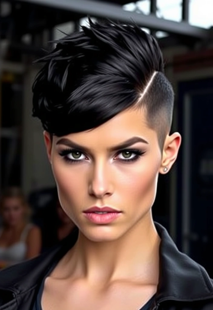 22 Chic Short Stacked Wedge Haircuts That Will Transform Your Look Instantly! - 8. Chic Undercut Wedge