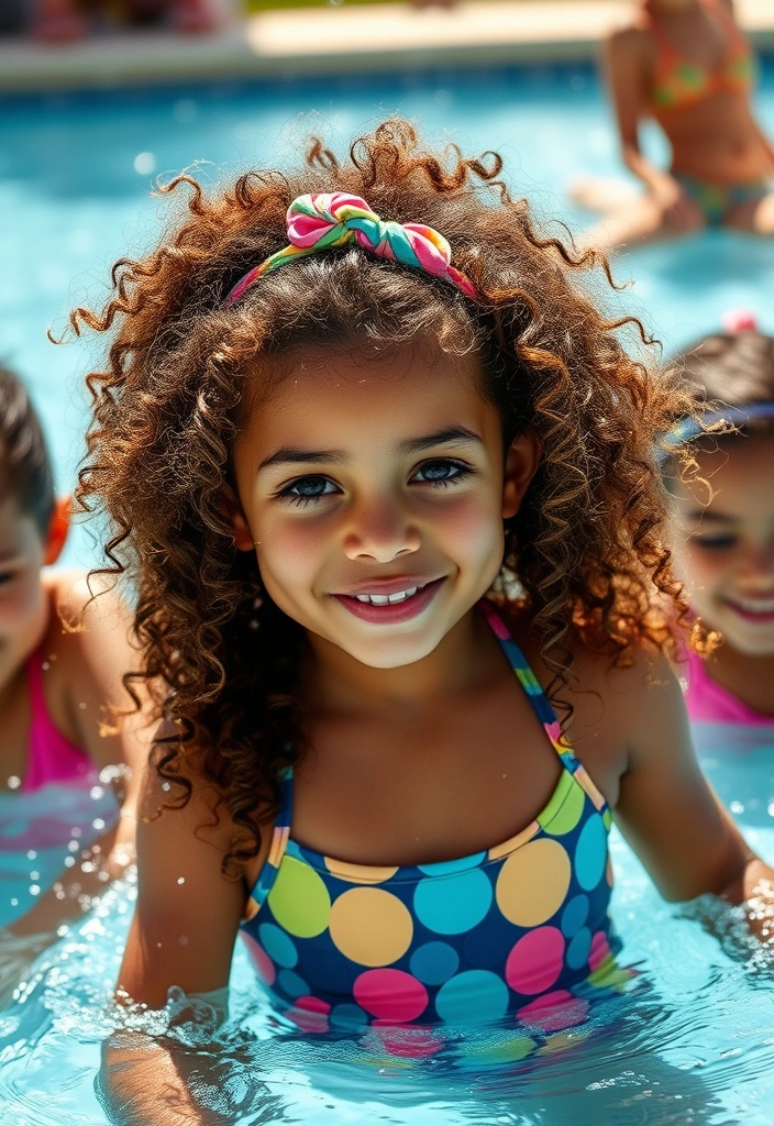 23 Trendy Waterpark Hairstyles That Will Make a Splash This Summer! - 20. Natural Curls with a Headband