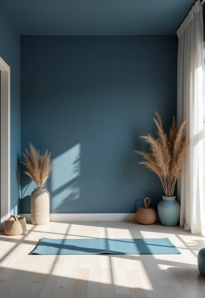 28 Best Paint Colors for Your Home Gym That’ll Transform Your Workout Mood! - 24. Subdued Indigo