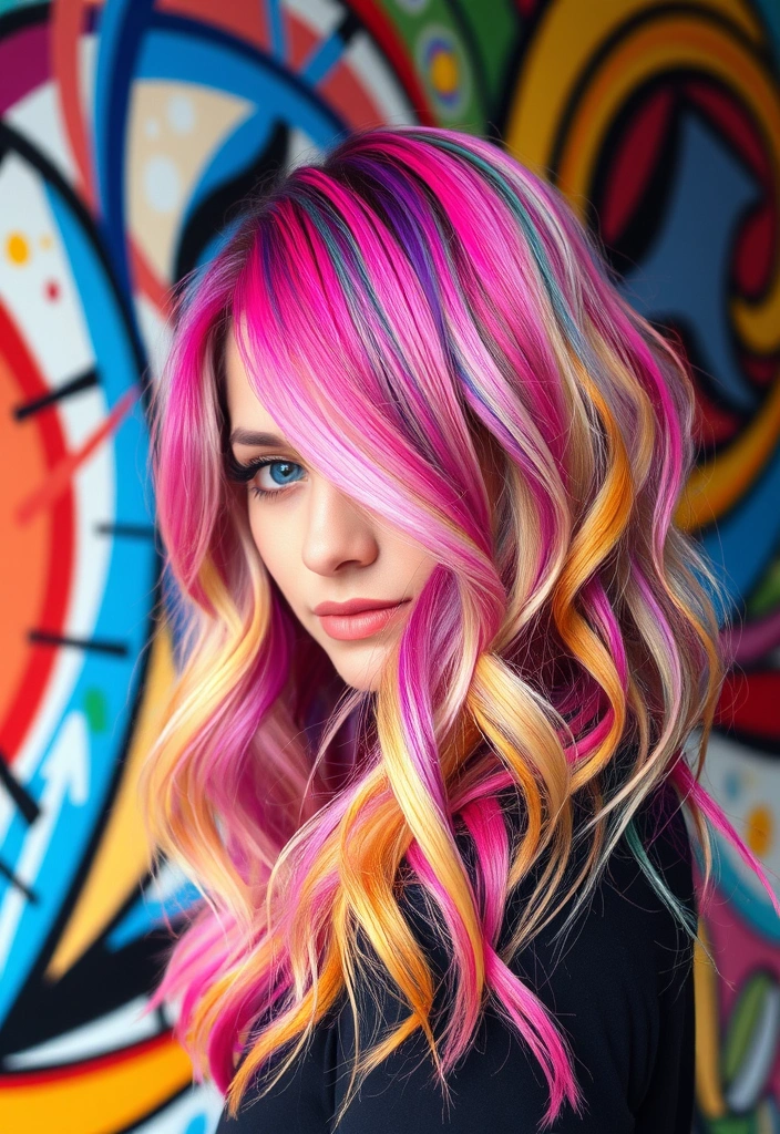 50 Unique and Hilariously Funny Hairstyles That’ll Make You Want to Try #22! - 7. The Color Explosion