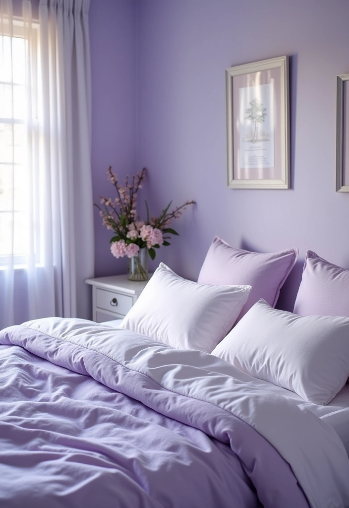 20 Serene Blues for Bedrooms That Will Transform Your Space into a Tranquil Oasis! - 9. Serene Lavender Blue Blend