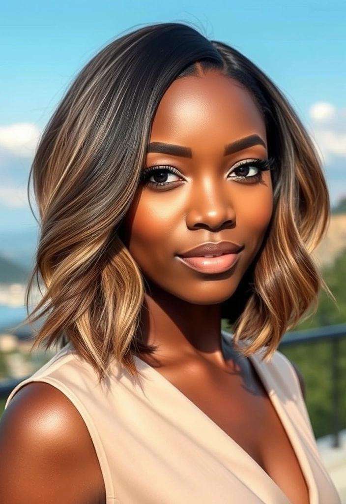 25 Elegant Short Bob Ideas for Black Women That Will Turn Heads! - 5. Ombre Bob