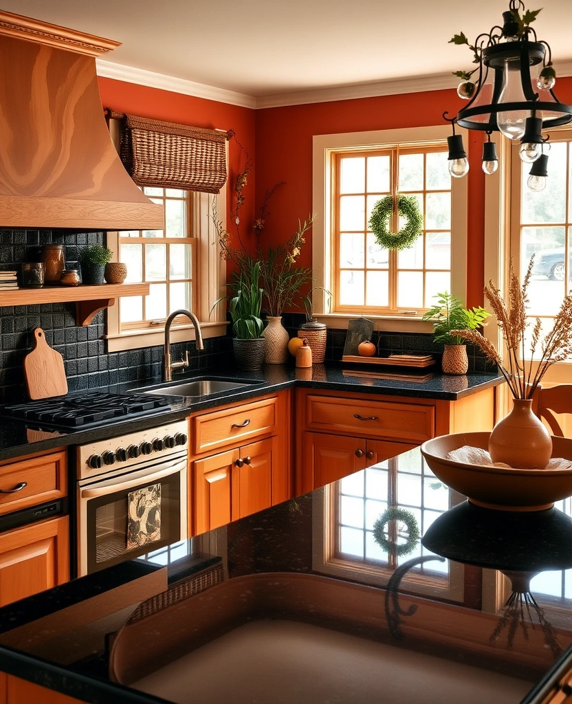 25 Stunning Colors That Pair Perfectly with Black Granite Countertops (You Won't Believe #13!) - 25. Warm Terracotta