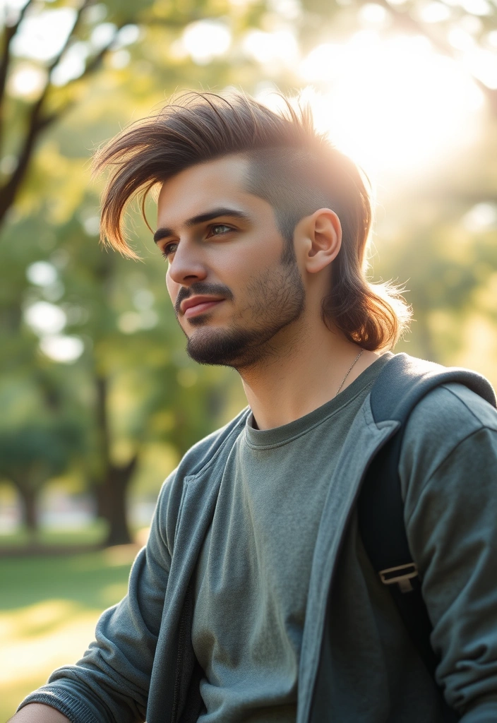 24 Classic Subtle Mullets for Men That Will Make You Rethink Your Hair Game! - 6. The Low Maintenance Mullet