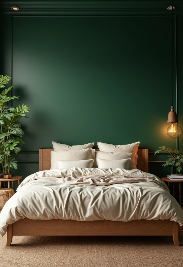 27 Best Paint Colors for Master Bedroom That'll Transform Your Space! - 7. Deep Forest Green