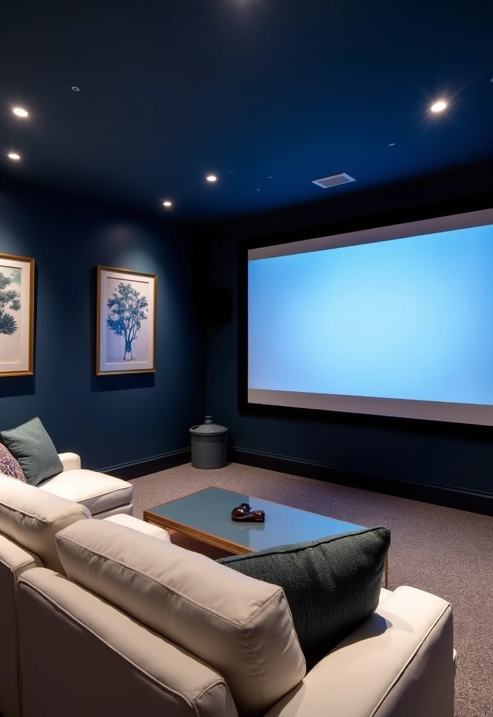 26 Best Paint Colors for Media Room That Will Transform Your Viewing Experience! - 2. Navy Blue