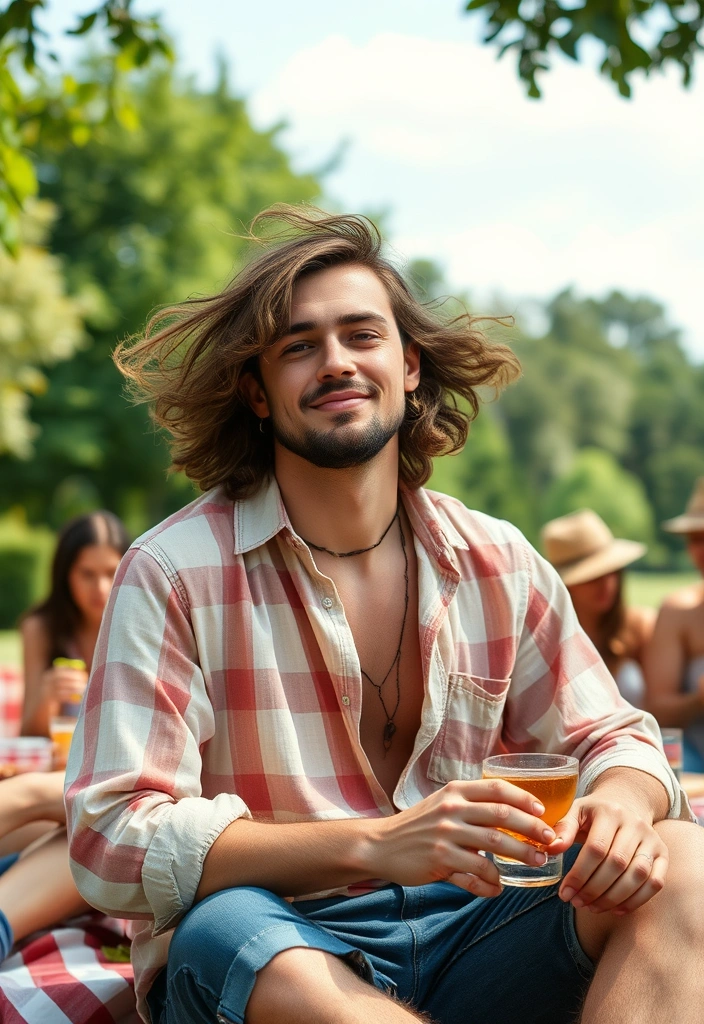 21 Flowy Haircut Ideas for Men That Will Transform Your Look Instantly! - 15. The Bohemian Wave