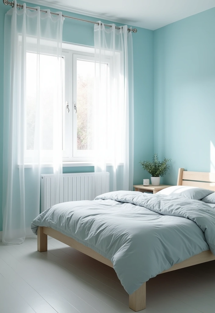 20 Serene Blues for Bedrooms That Will Transform Your Space into a Tranquil Oasis! - 1. Soft Sky Blue Serenity