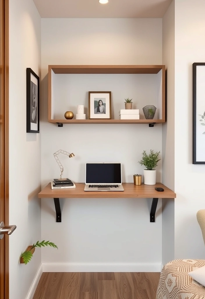 28 Genius Small Apartment Ideas to Maximize Space and Style - 17. Incorporate a Fold-Down Desk