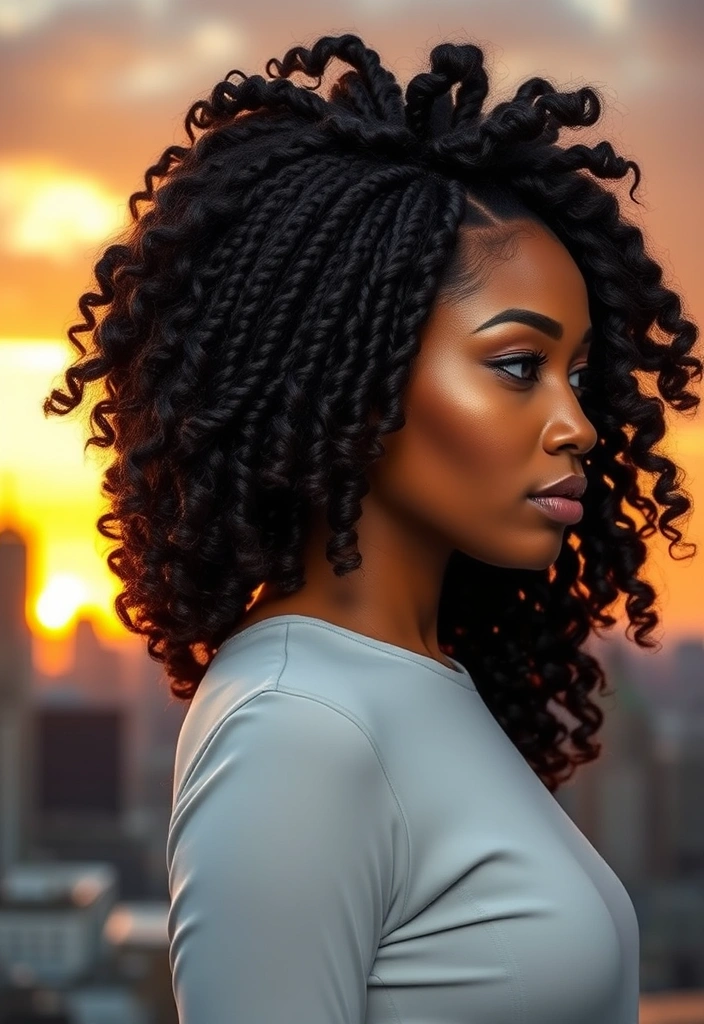 15 Majestic Options for Goddess Cornrows Hairs That Will Leave You Breathless! - 4. Goddess Cornrows with Curly Ends