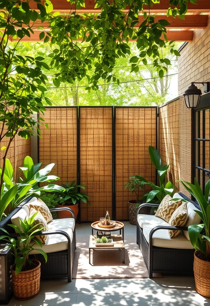 20 Stunning Back Patio Ideas on a Budget That Will Transform Your Outdoor Space! - 12. Portable Privacy Screens