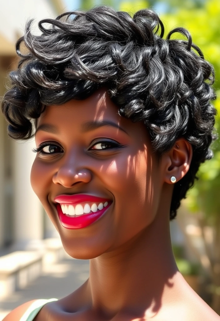 15 Chic Pixie Cuts for Black Women That Will Turn Heads! - 1. Textured Pixie with Volume