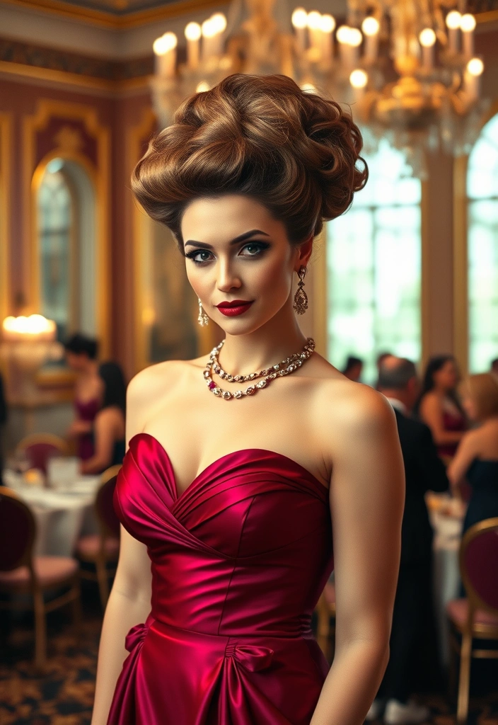 15 Glamorous Mob Wife Hairstyles That’ll Make You Feel Like a Queen! - 8. The Retro Bouffant