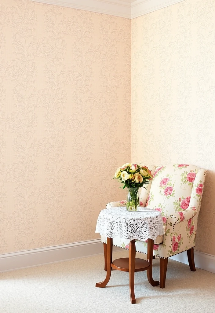 21 Cottagecore Room Wallpaper Ideas That'll Transform Your Space into a Fairytale! - 11. Vintage Lace