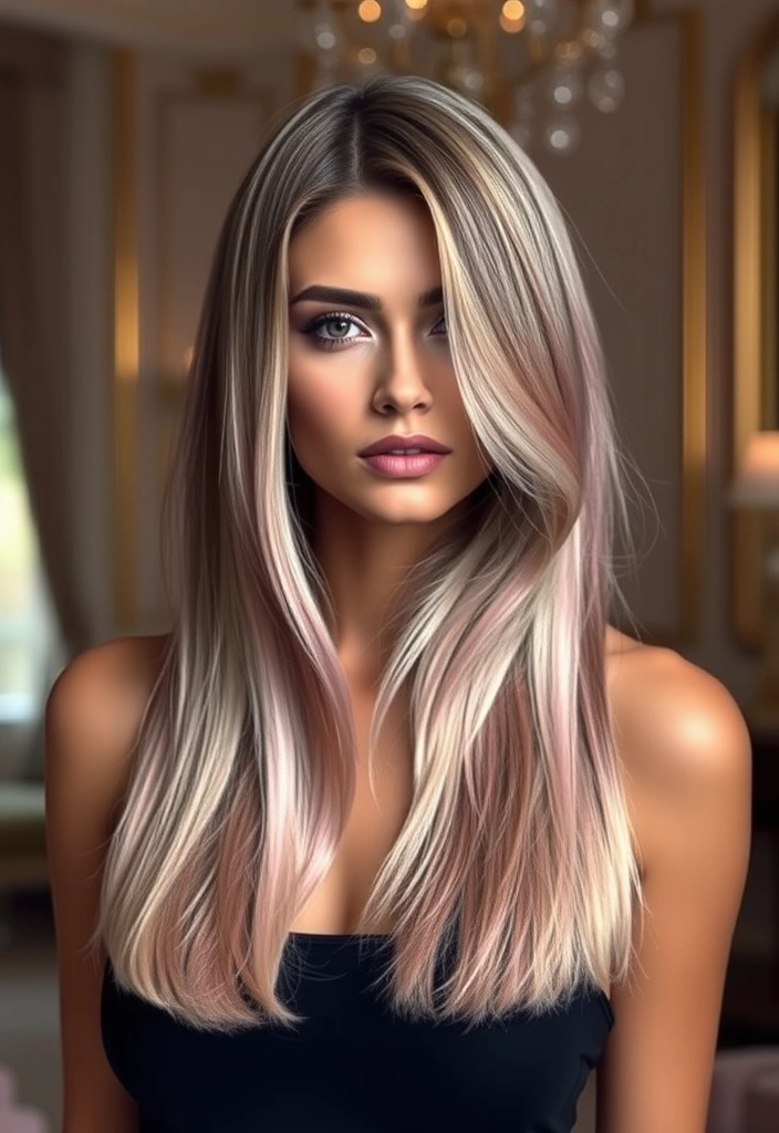 15 Fancy Dip-Dye Hair Color Ideas That Will Transform Your Look! - 12. Dusty Rose and Platinum