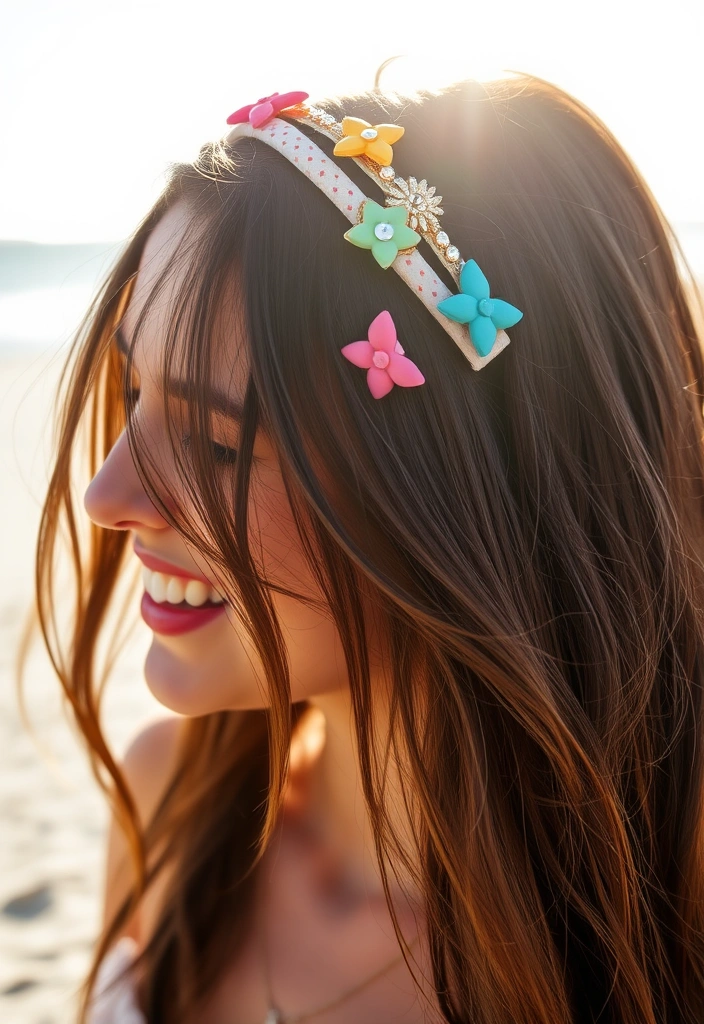 24 Sun-Kissed Beach Hairstyles to Rock This Summer (You Won't Believe #10!) - 23. Hair Accessory Trends