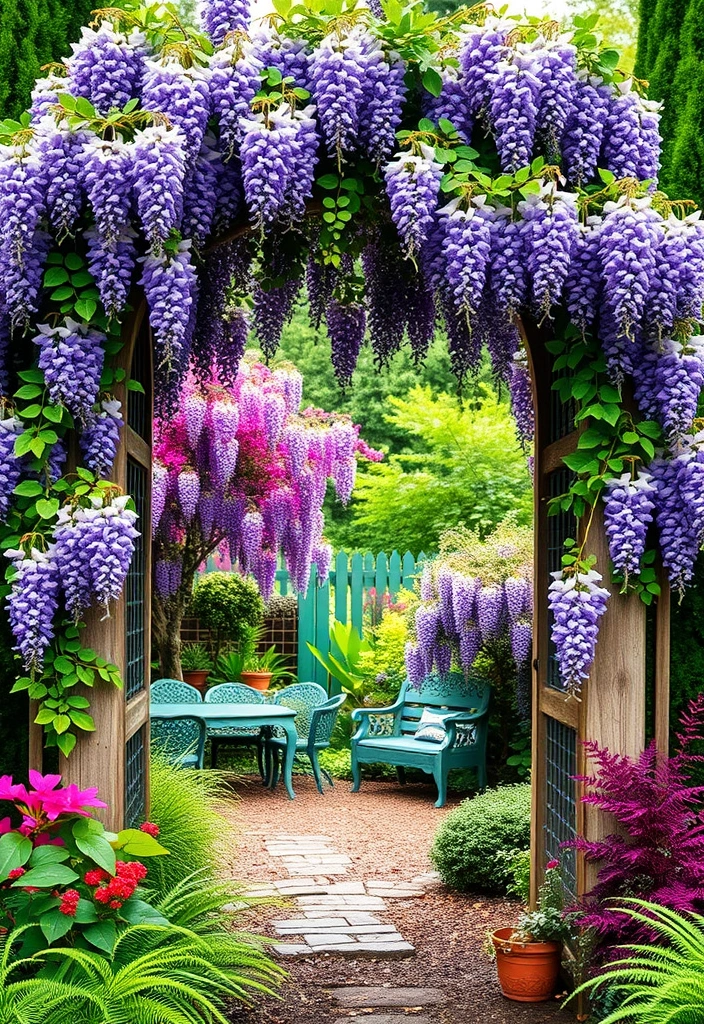 28 Shade Garden Design Layout Ideas That Will Transform Your Outdoor Space! - 15. Artistic Garden Arches